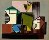 Pablo Picasso, Compotier, bouteille et verre