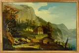 Caspar Wolf, Das Rütli mit Blick auf den Vierwaldstättersee, circa 1775, Oil on canvas