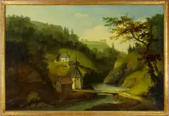 Caspar Wolf, Die Bruder-Klausenkapelle in Flüeli-Ranft, circa 1775, Oil on canvas