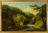 Caspar Wolf, Die Bruder-Klausenkapelle in Flüeli-Ranft, circa 1775, Oil on canvas