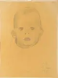 Cuno Amiet, 3 Kinderbildnisse, 1927 - 1929 - 1931, 2 drawings in pencil - 1 drawing in charcoal