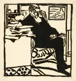 Cuno Amiet, Dr. Curt Blass, lesend