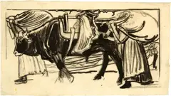 Ernest Bieler, Les charges, Around 1901, Drawing in brush in ink