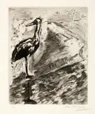 Marc Chagall, Le Héron, 1927, Etching
