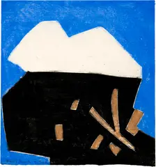 Ferdinand Gehr, Schneeberge, 1976, Colour woodcut