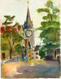 Bruno Giacometti, Verschiedene Ansichten von Zürich, 1929-1930, Watercolour