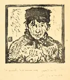 Giovanin da Vöja by Giovanni Giacometti, 1911, Woodcut, sold Jun 2022