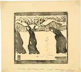 Inverno by Giovanni Giacometti, 1911, Woodcut on wove paper, sold Jun 2022