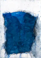 Rolf Iseli, Sous Roches, 1. Fassung, 1982, Charcoal, graphite, pastel and watercolour