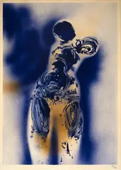 Yves Klein, Anthropométrie (ANT 7), Around 1960, Colour lithograph