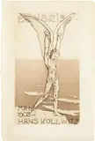 Käthe Kollwitz, Ex-Libris Hans Kollwitz, 1908, Line etching and aquatint, printed in brown
