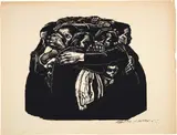 Käthe Kollwitz, Die Mütter, 1921-1922 (later edition), 2 Galvanic prints