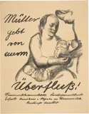 Mütter gebt von eurem Überfluss! by Käthe Kollwitz, 1926, Chalk lithograph, sold Jun 2022
