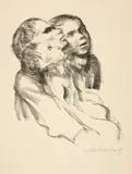 Zuhörende by Käthe Kollwitz, 1924, Lithography, sold Jun 2022