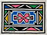 Untitled by Esther Nikwambi Mahlangu, 1997, Acrylic on canvas, sold Jun 2022