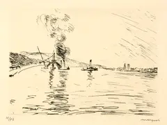 Albert Marquet, La Seine à Illiers, Around 1925/1930, Etching