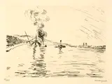 Albert Marquet, La Seine à Illiers, Around 1925/1930, Etching