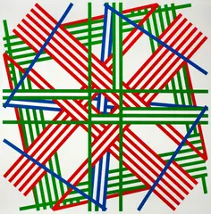 Kenneth Martin, Milton Park B, 1981, Colour serigraph