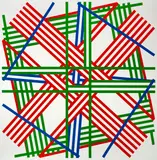 Kenneth Martin, Milton Park B, 1981, Colour serigraph