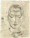 Otto Meyer-Amden, Knabenkopf, Around 1919, Pencil drawing