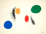 Vert et Bleu by Joan Miró, 1961, Colour lithograph, sold Jun 2022