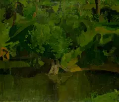 Werner Neuhaus, Waldteich, c. 1921, Oil on canvas