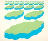 Markus Raetz, Schären. - Schären. - Schären, 1967, 3 colour serigraphs