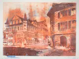 Dieter Roth, Ohne Titel (6 Probedrucke), 1991, 3 colour lithographs, 3 lithographs