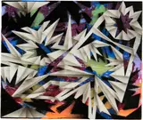 Christine Streuli, Gewitternacht 1, 2011, Gouache, pencil and collage