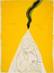 Ernesto Tatafiore, Historia, 1980, Acrylic and Black Pencil and Collage