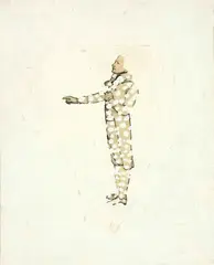Ernesto Tatafiore, Robbespierre, Around 1980, Oil and collage on canvas