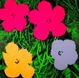 Flowers by Andy Warhol, 1970, Screenprint in colours, on wove paper, the full sheet, sold Jun 2022