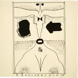 Vladimir Yankilevsky, Ohne Titel, 1967, Ink, partially wiped
