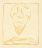 Cuno Amiet, Portrait Giovanni Giacometti beim Lesen