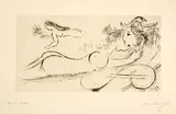 Marc Chagall, L'amoureuse III, 1954/1955, Etching