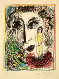 L'apparition au cirque by Marc Chagall, 1963, Colour lithograph, sold Sep 2021