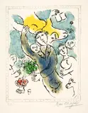 L'artiste I by Marc Chagall, 1978, Colour lithograph, sold Sep 2021