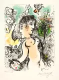 Nu au visage double by Marc Chagall, 30621, sold Sep 2021