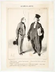 Honoré Daumier, Les gens de justice, 1848, 38 lithographs
