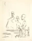 Sculptures dans l'atelier IV by Alberto Giacometti, 1964, Etching, sold Sep 2021