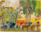 Augusto Giacometti, Place Bab Carthajna