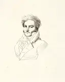 Jean-Auguste-Dominique Ingres, Portrait d'homme - M. de Norvins, Circa 1815, Lithograph