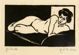 Ernst Ludwig Kirchner, Ruhender Mädchenakt – Das Modell 5