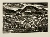 Taunuslandschaft by Ernst Ludwig Kirchner, 1916, Woodcut, sold Sep 2021