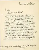 Handschriftlicher Brief an Lukas Lichtenhan, Leiter der Kunsthalle Basel by Ernst Ludwig Kirchner, 11 October 1937, 4 pages, in ink, dated "Davos, 11 Oct. 37". Signed "I thank you very much for your kind interest and send you my warmest, sold Sep 2021