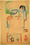 Le Corbusier, Deux nus féminins (assis et couché) et nature morte