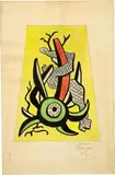 Fernand Léger, Composition, 1952, Watercolour, gouache, ink and pencil