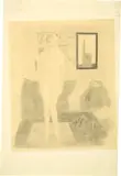 Otto Meyer-Amden, Knabenakt in Interieur, Circa 1925, Pencil drawing