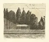 Giorgio Morandi, Campo di tennis ai Giardini Margherita a Bologna
