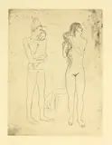 Pablo Picasso, La toilette de la mère, Paris, 1905, Etching